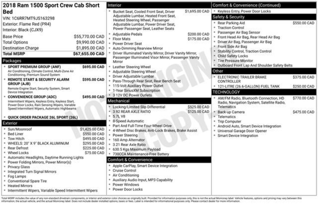 Used 2018 Ram 1500 Sport