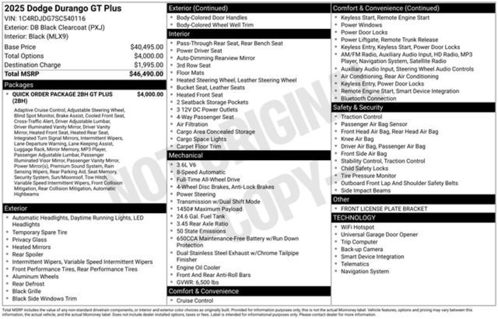 Used 2025 Dodge Durango GT Plus