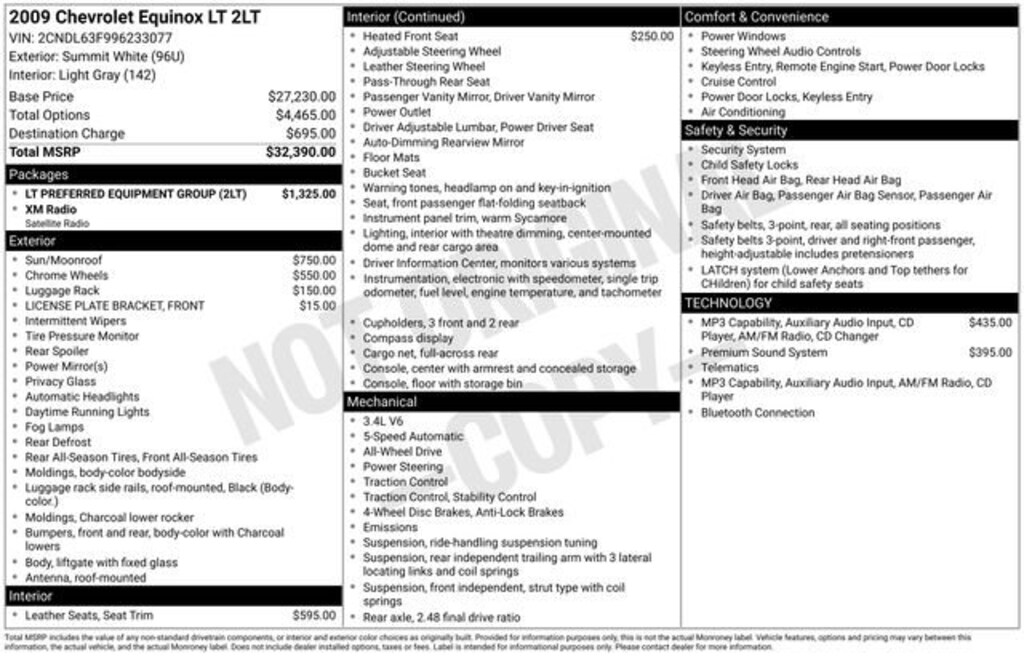 Used 2009 Chevrolet Equinox LT SUV