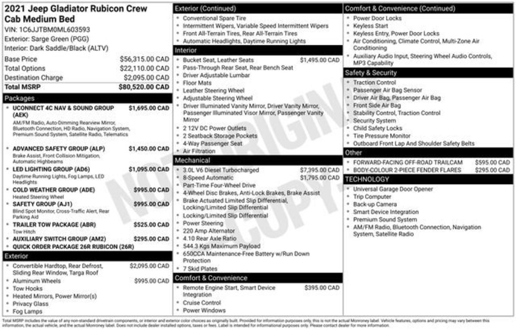 Used 2021 Jeep Gladiator Rubicon