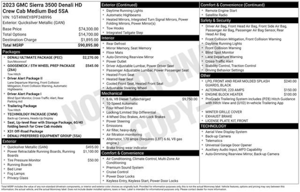 Used 2023 GMC Sierra 3500 HD Denali Truck