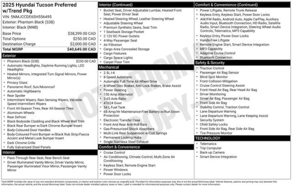 Used 2025 Hyundai Tucson SEL Convenience