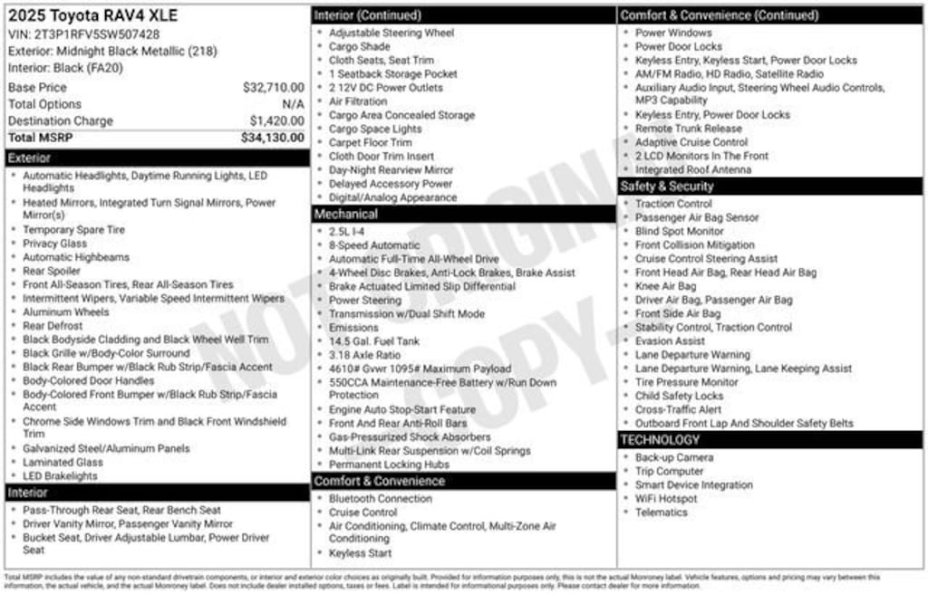 Used 2025 Toyota RAV4 XLE