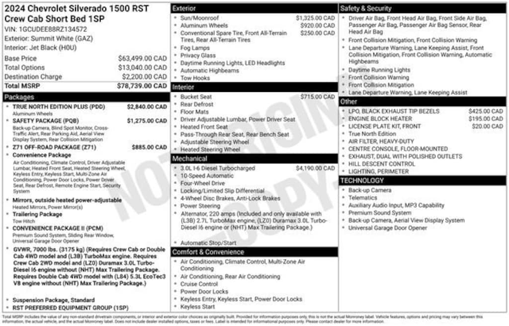 Used 2024 Chevrolet Silverado 1500 RST Truck
