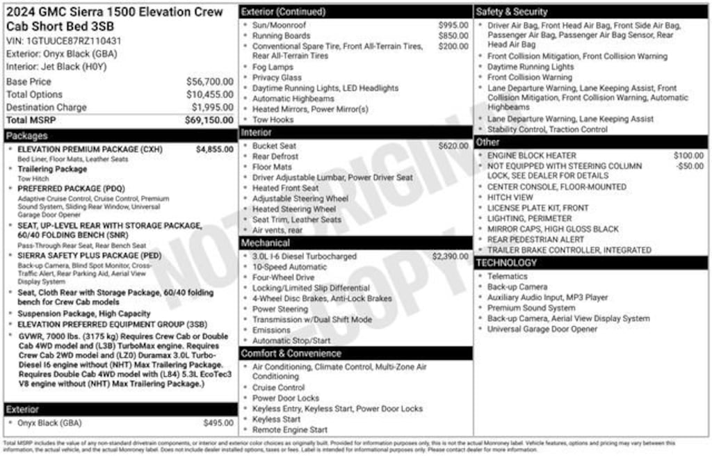 Used 2024 GMC Sierra 1500 Elevation Truck