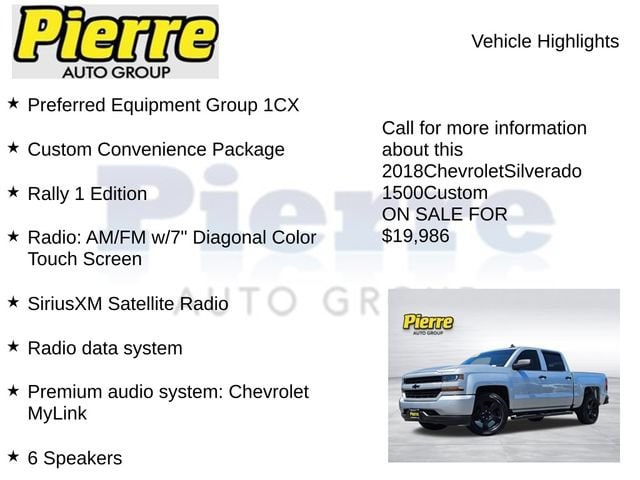 2018 Chevrolet Silverado 1500 Custom - Photo 7