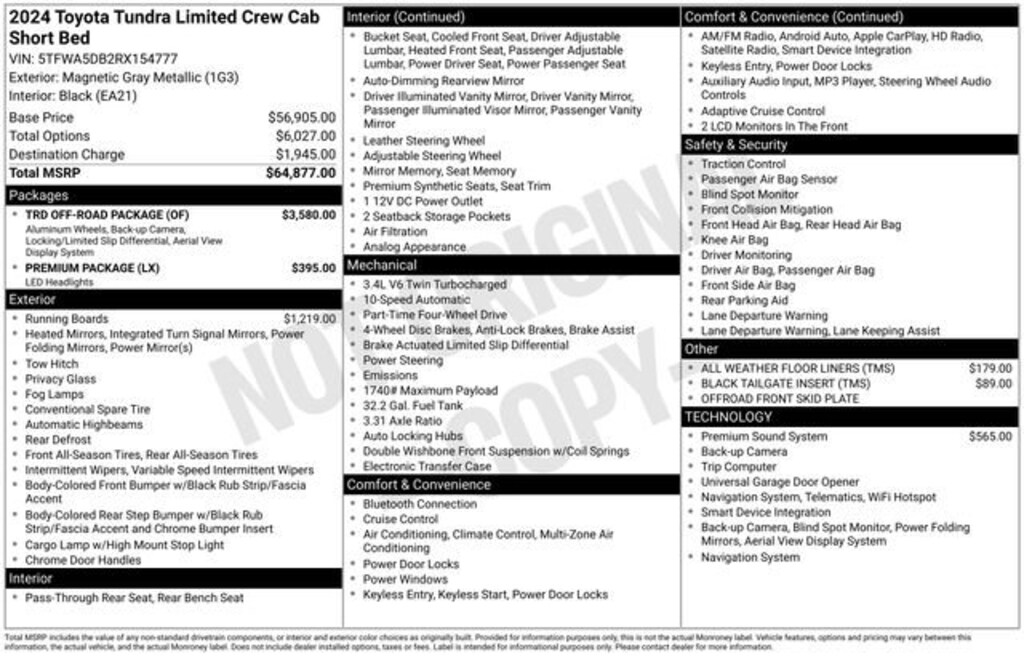 Used 2024 Toyota Tundra 4WD Limited