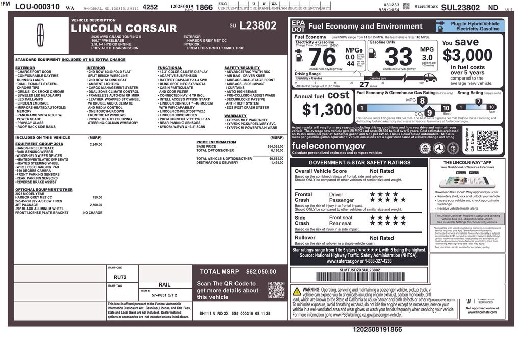 2025 Lincoln Corsair Grand Touring - Photo 21