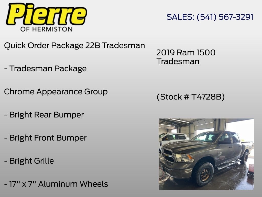 Used 2019 Ram 1500 Classic Tradesman Truck Crew Cab