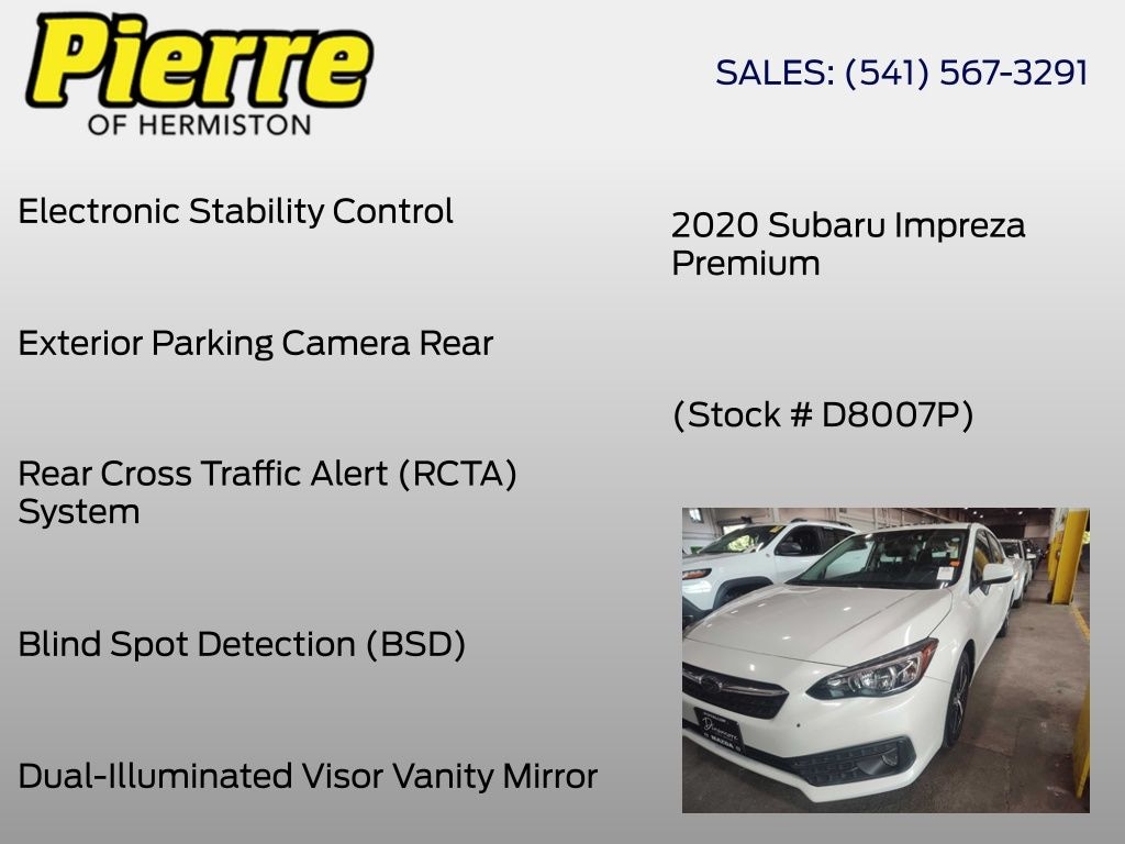 Used 2020 Subaru Impreza Premium Sedan