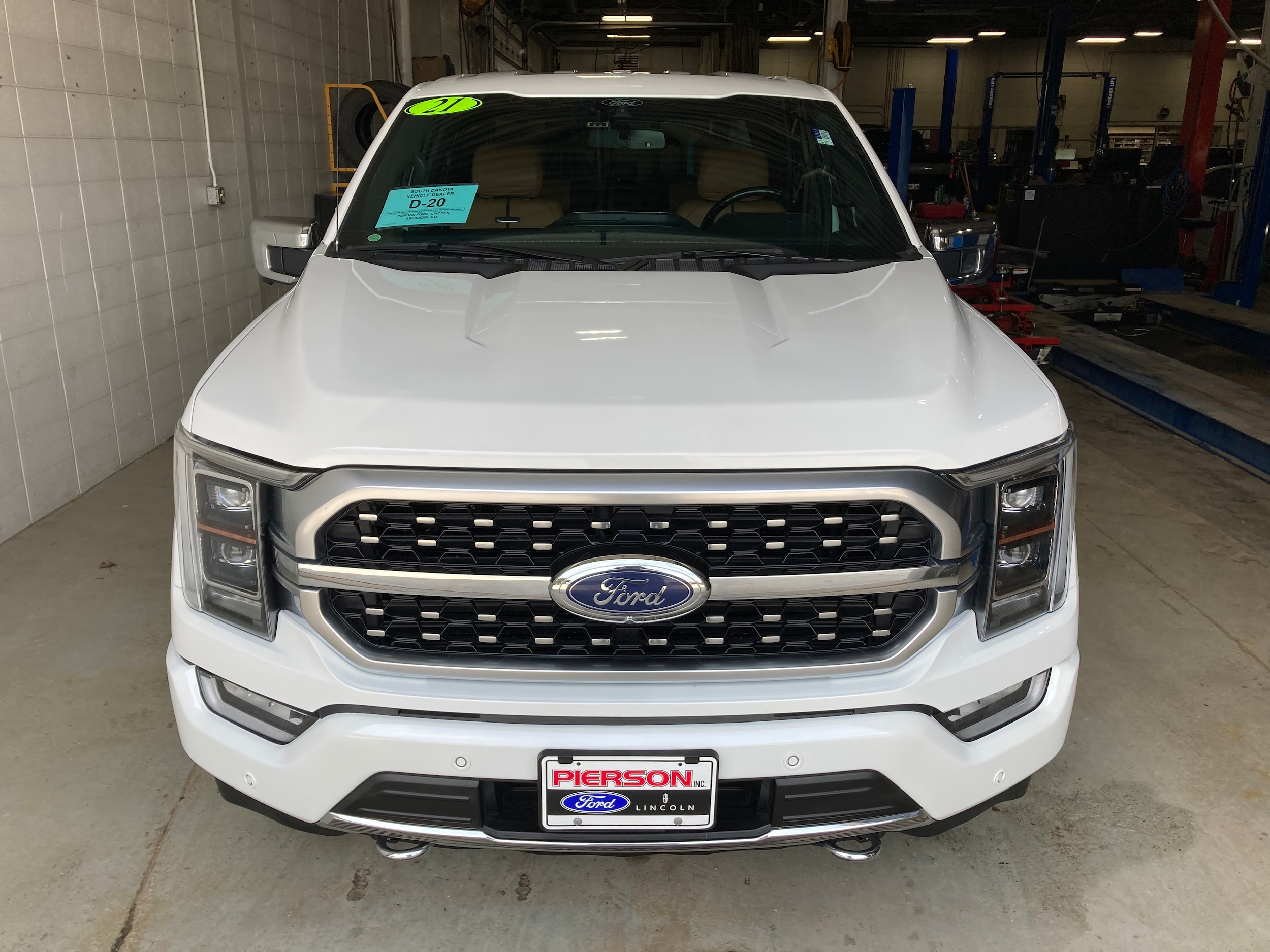 Used 2021 Ford F-150 Platinum with VIN 1FTFW1E88MFA38320 for sale in Aberdeen, SD