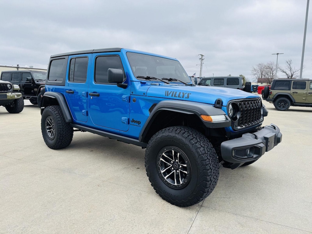 Used 2024 Jeep Wrangler 4-Door Willys 4x4 Sport Utility