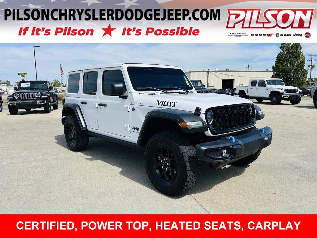 Certified 2024 Jeep Wrangler 4xe Willys SUV