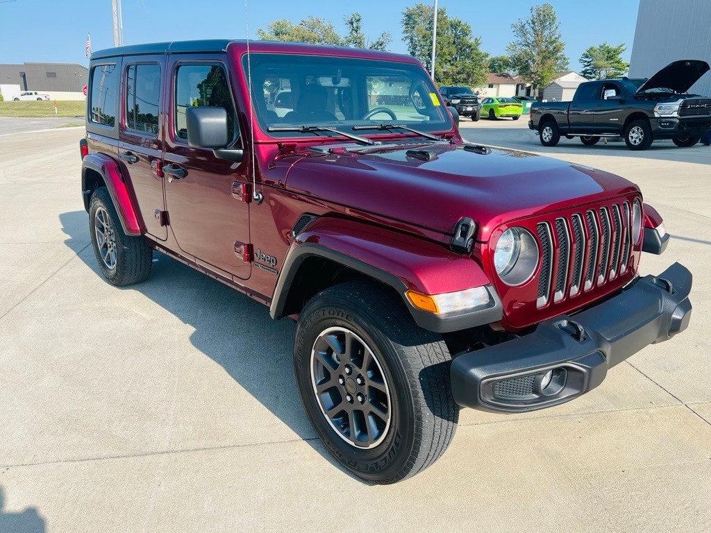 Certified 2021 Jeep Wrangler Unlimited 80TH with VIN 1C4HJXDG9MW575619 for sale in Mattoon, IL