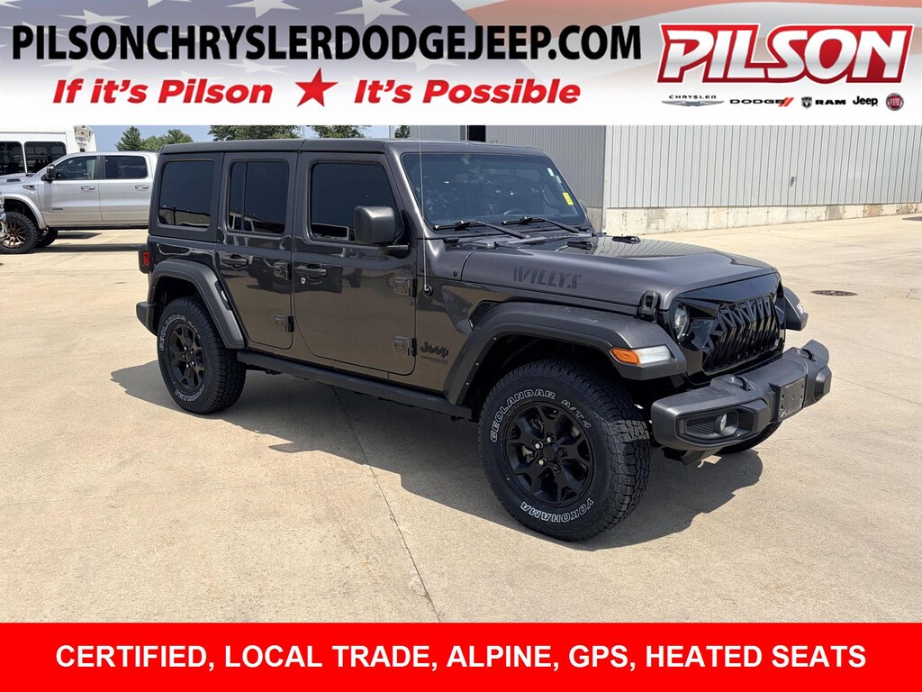 Certified 2021 Jeep Wrangler Unlimited Willys SUV