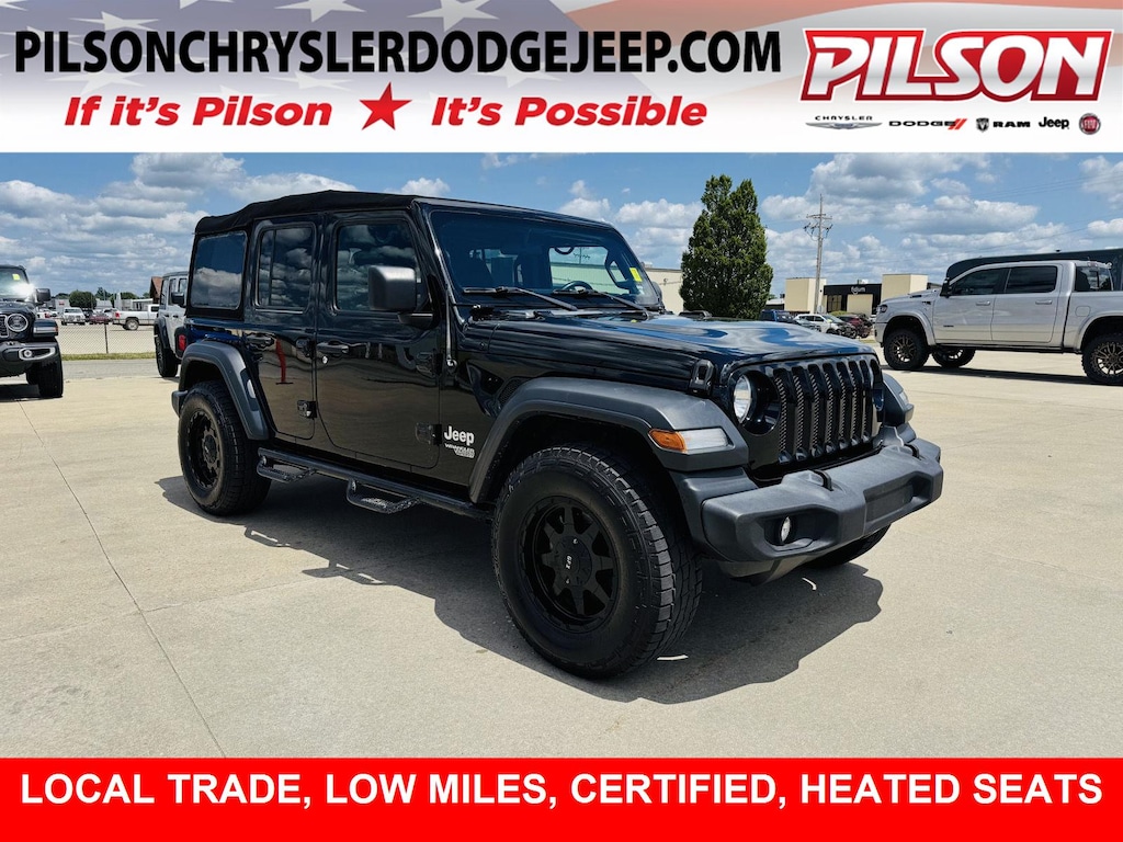 Certified 2019 Jeep Wrangler Unlimited Sport S SUV