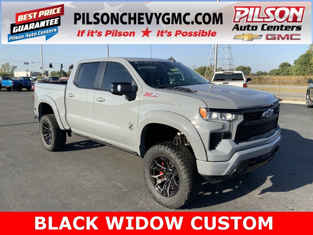 New 2025 Chevrolet Silverado 1500 Black Widow Custom Truck Crew Cab