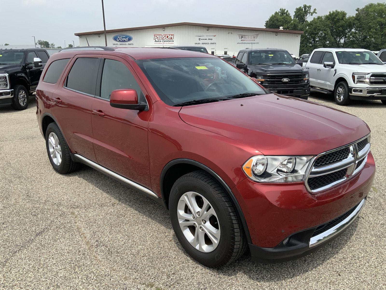 Used 2013 Dodge Durango SXT with VIN 1C4RDJAG4DC683824 for sale in Charleston, IL