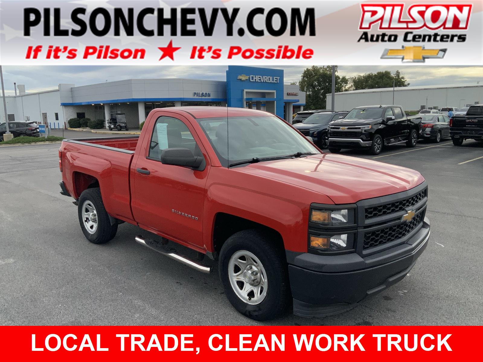Used 2014 Chevrolet Silverado 1500 Work Truck 1WT with VIN 1GCNCPEH9EZ316634 for sale in Clinton, IN