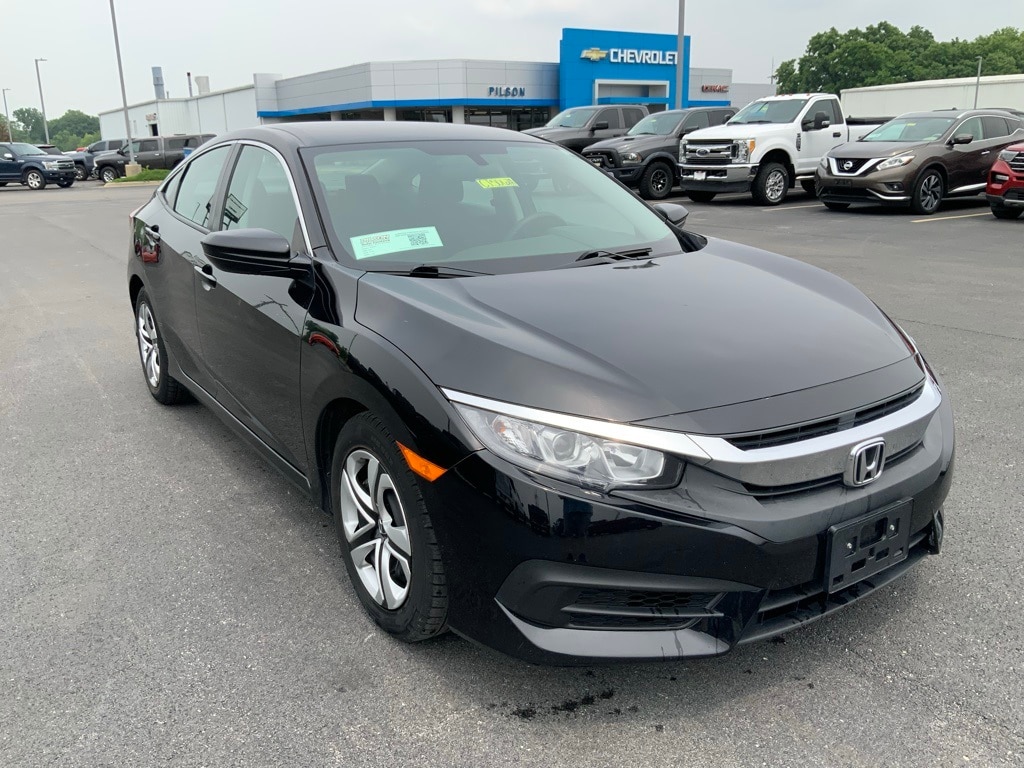 Used 2016 Honda Civic LX with VIN 19XFC2F51GE005497 for sale in Clinton, IN