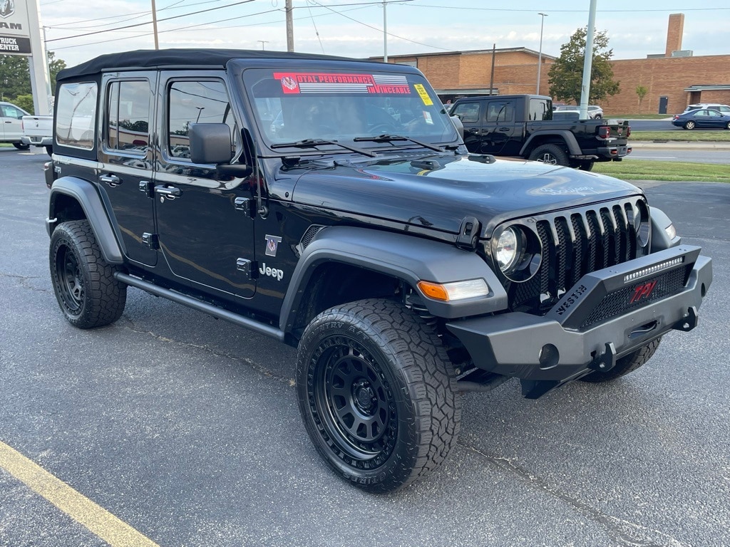 Certified 2018 Jeep All-New Wrangler Unlimited Sport S with VIN 1C4HJXDG9JW299616 for sale in Charleston, IL