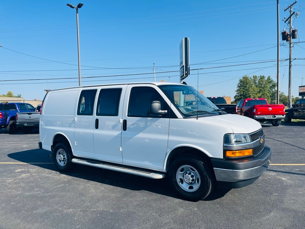 Used 2023 Chevrolet Express Cargo Work Van with VIN 1GCWGAFP4P1125569 for sale in Charleston, IL