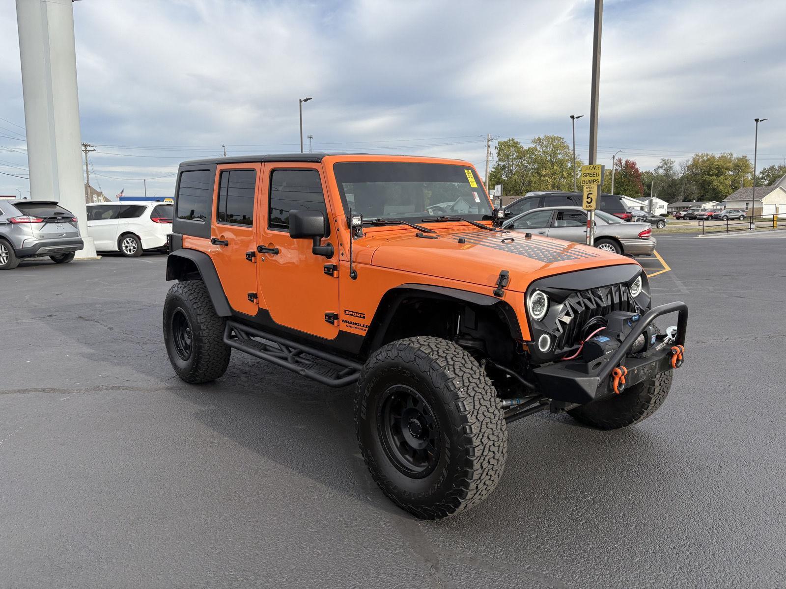 Used 2012 Jeep Wrangler Unlimited Sport with VIN 1C4BJWDG5CL214632 for sale in Charleston, IL