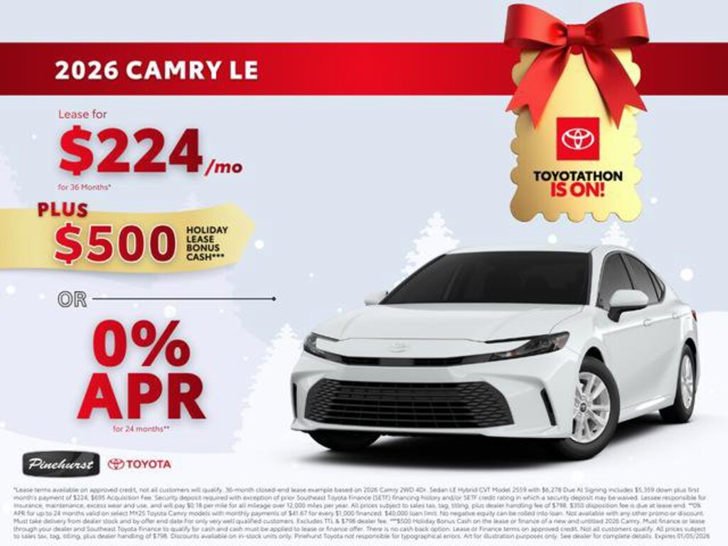 New 2026 Toyota Camry LE Sedan