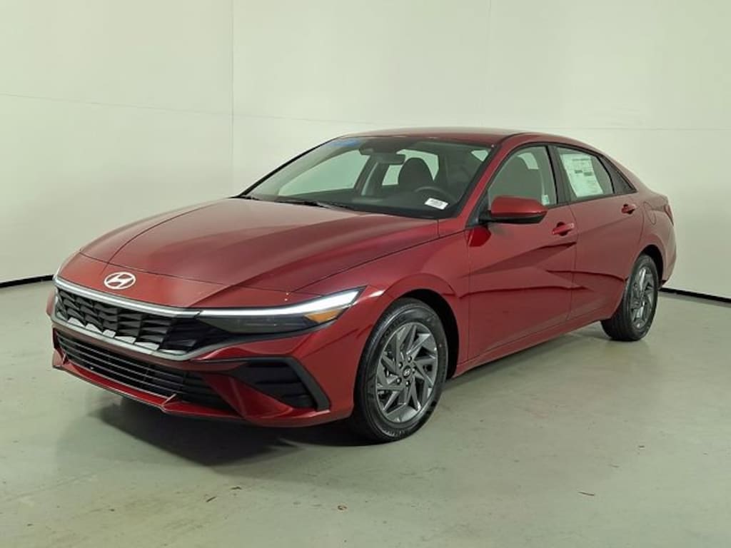 New 2026 Hyundai Elantra Hybrid Blue Sedan