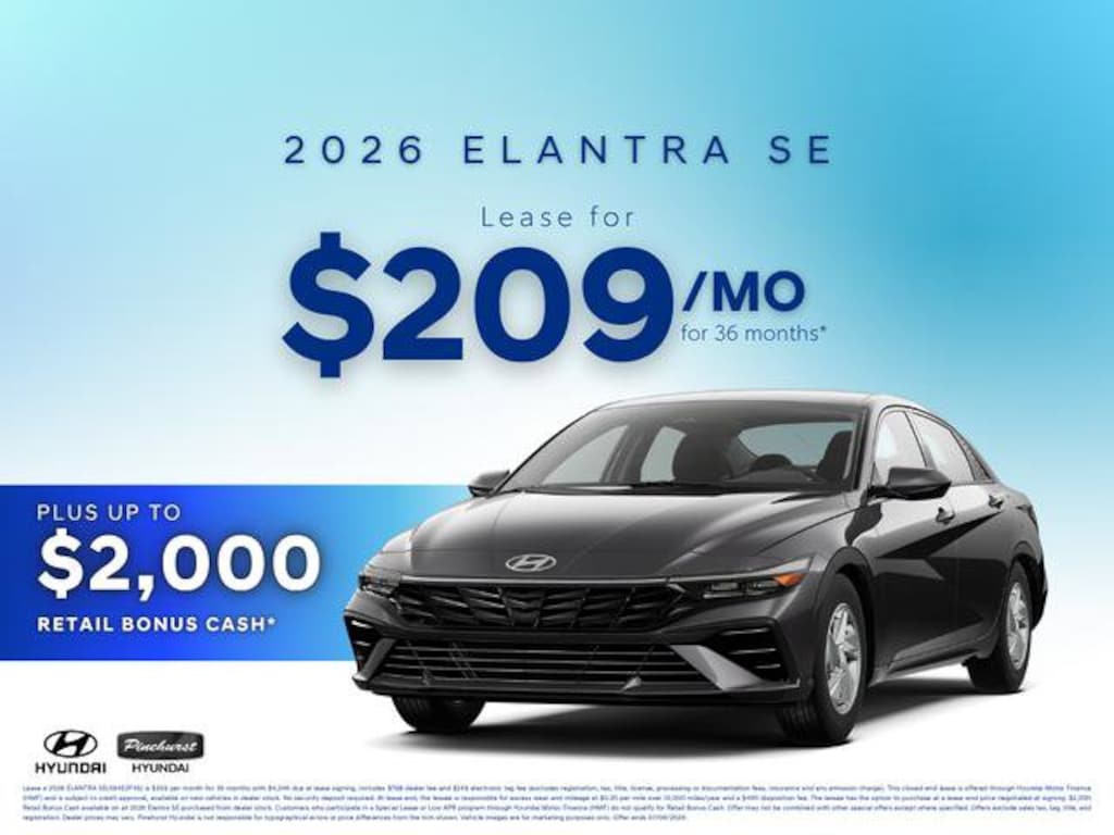 New 2026 Hyundai Elantra SE Sedan