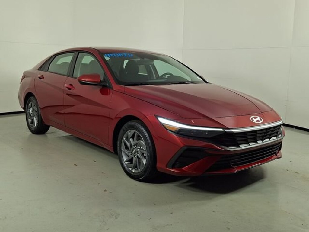New 2026 Hyundai Elantra Hybrid Blue Sedan