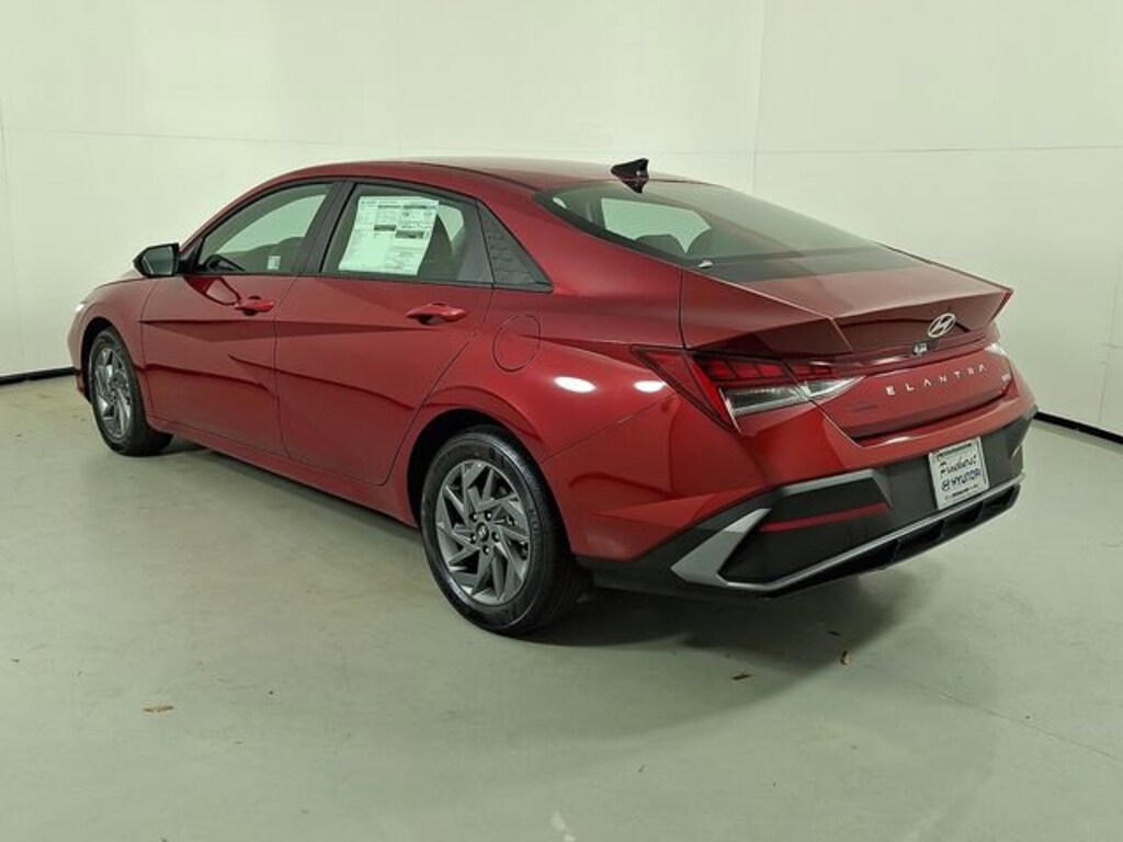 New 2026 Hyundai Elantra Hybrid Blue Sedan