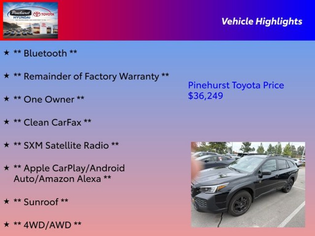 Used 2025 Subaru Outback Wilderness SUV