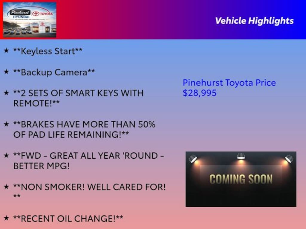 Used 2025 Toyota Camry LE Sedan