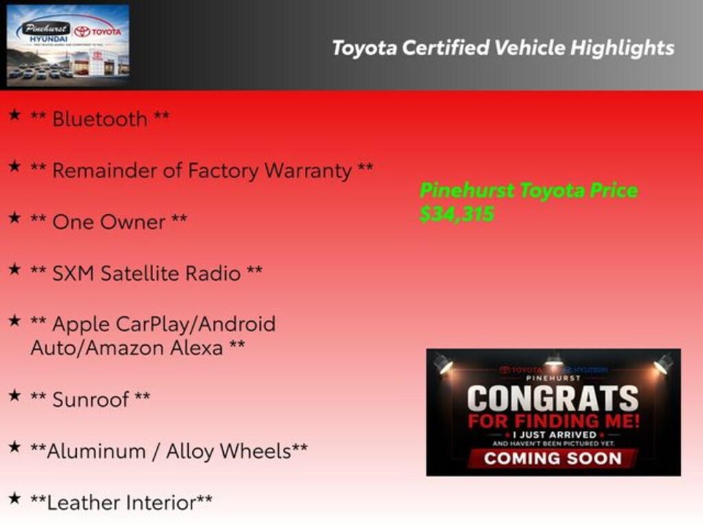 Certified 2023 Toyota Camry Sedan