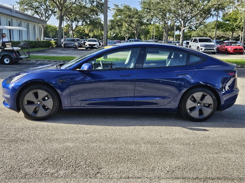 Used 2021 Tesla Model 3 Base with VIN 5YJ3E1EA0MF908865 for sale in Pembroke Pines, FL
