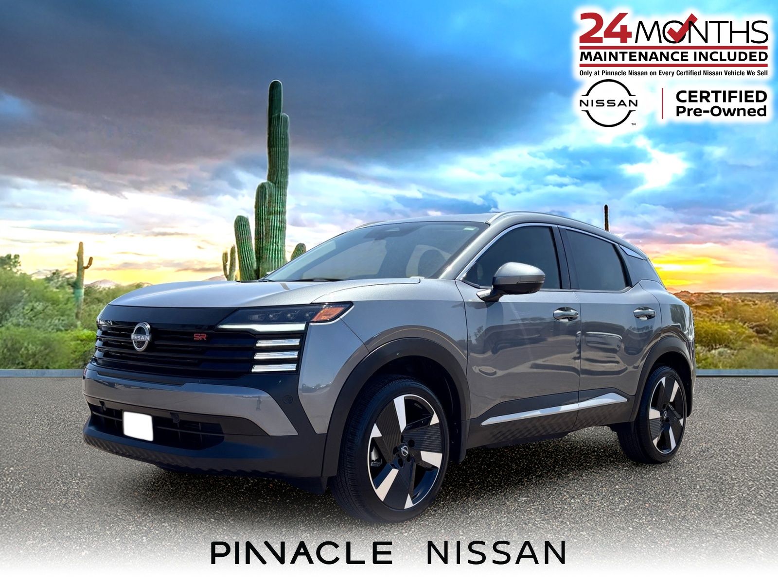 Gray (Gun Metallic) 2025 Nissan Kicks SR FWD SUV / Crossover Front-Wheel Drive Continuously Variable Transmission