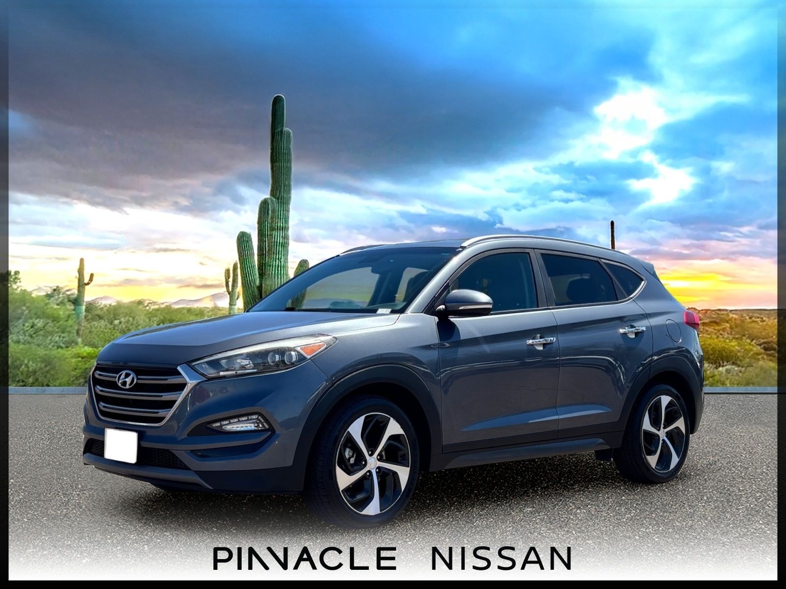 Coliseum Gray 2016 Hyundai Tucson 1.6T Limited FWD SUV / Crossover Front-Wheel Drive 7-Speed Automatic