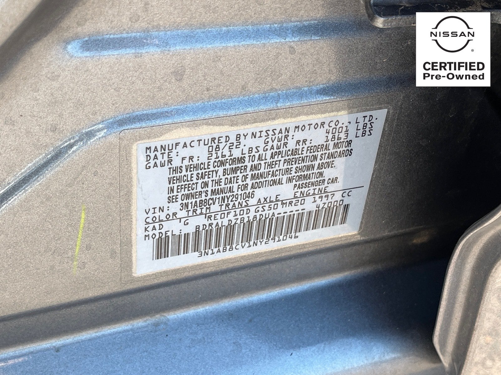 Used 2022 Gun Metallic Nissan SV image 28