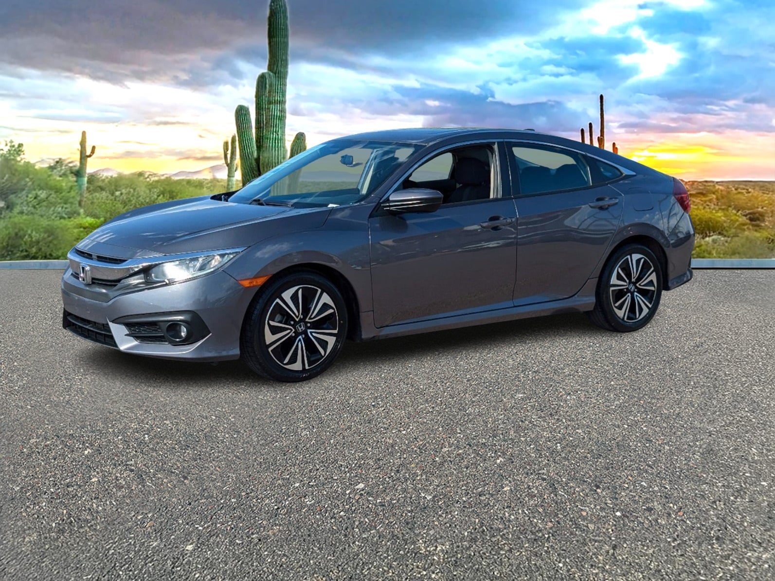 Used 2017 Honda Civic EX-T with VIN 19XFC1F32HE208571 for sale in Scottsdale, AZ