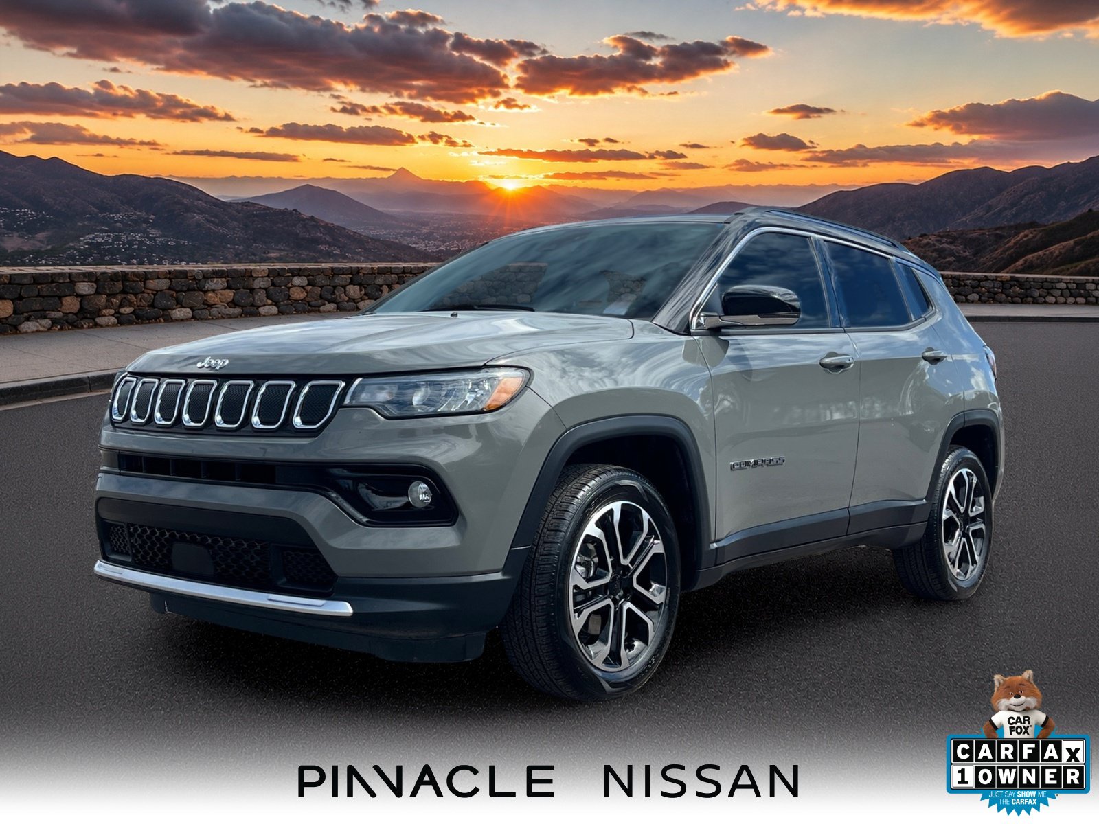 Sting-Gray Clearcoat 2022 Jeep Compass SUV / Crossover Four-Wheel Drive 9-Speed Automatic