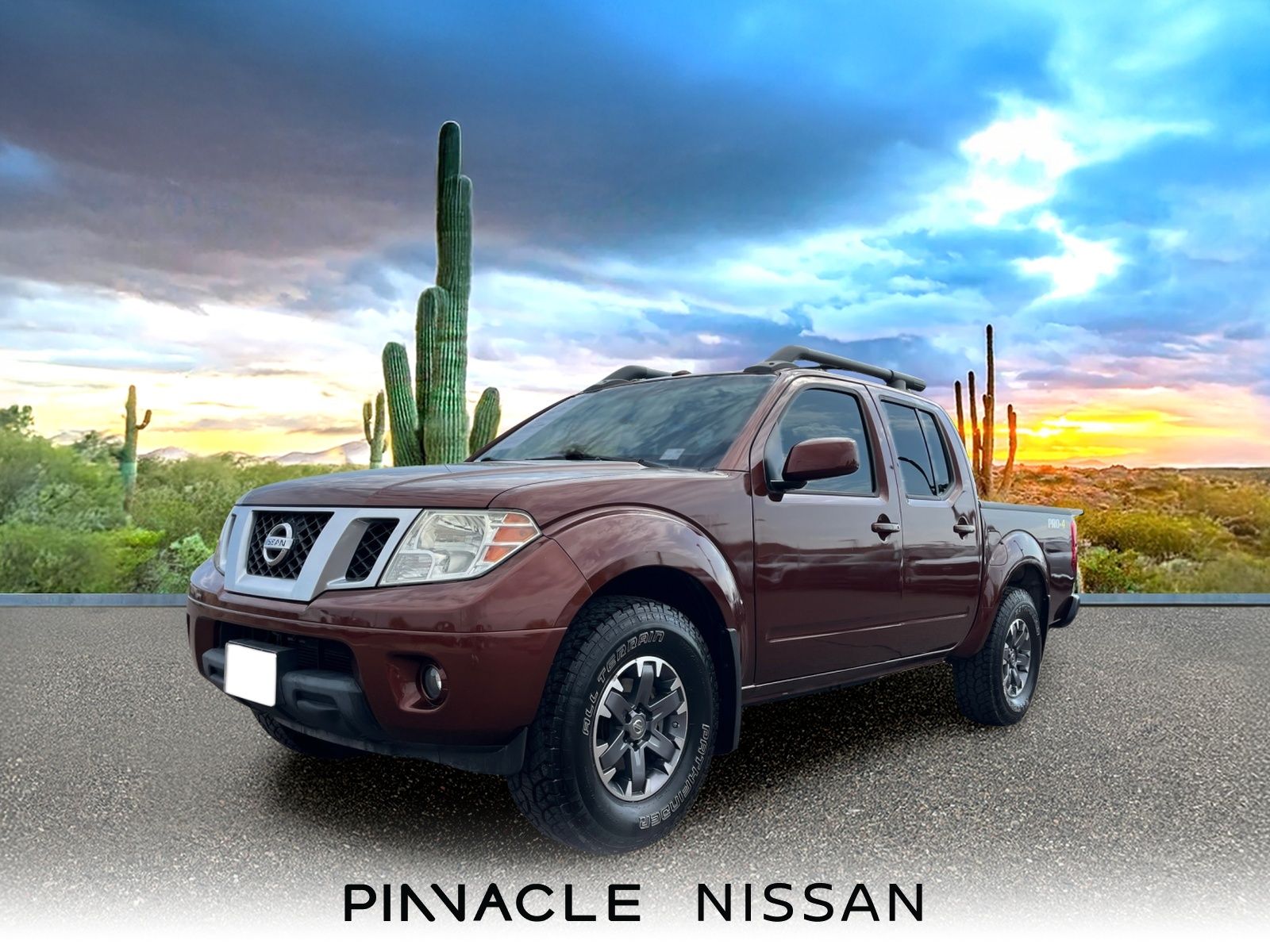 Red (Forged Copper) 2016 Nissan Frontier Pickup Truck Four-Wheel Drive 5-Speed Automatic Overdrive