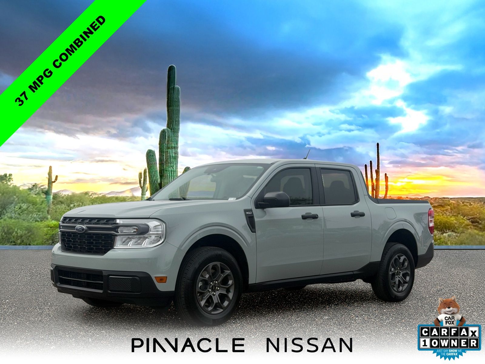 Cactus 2024 Ford Maverick XLT SuperCrew FWD Pickup Truck Front-Wheel Drive Continuously Variable Transmission