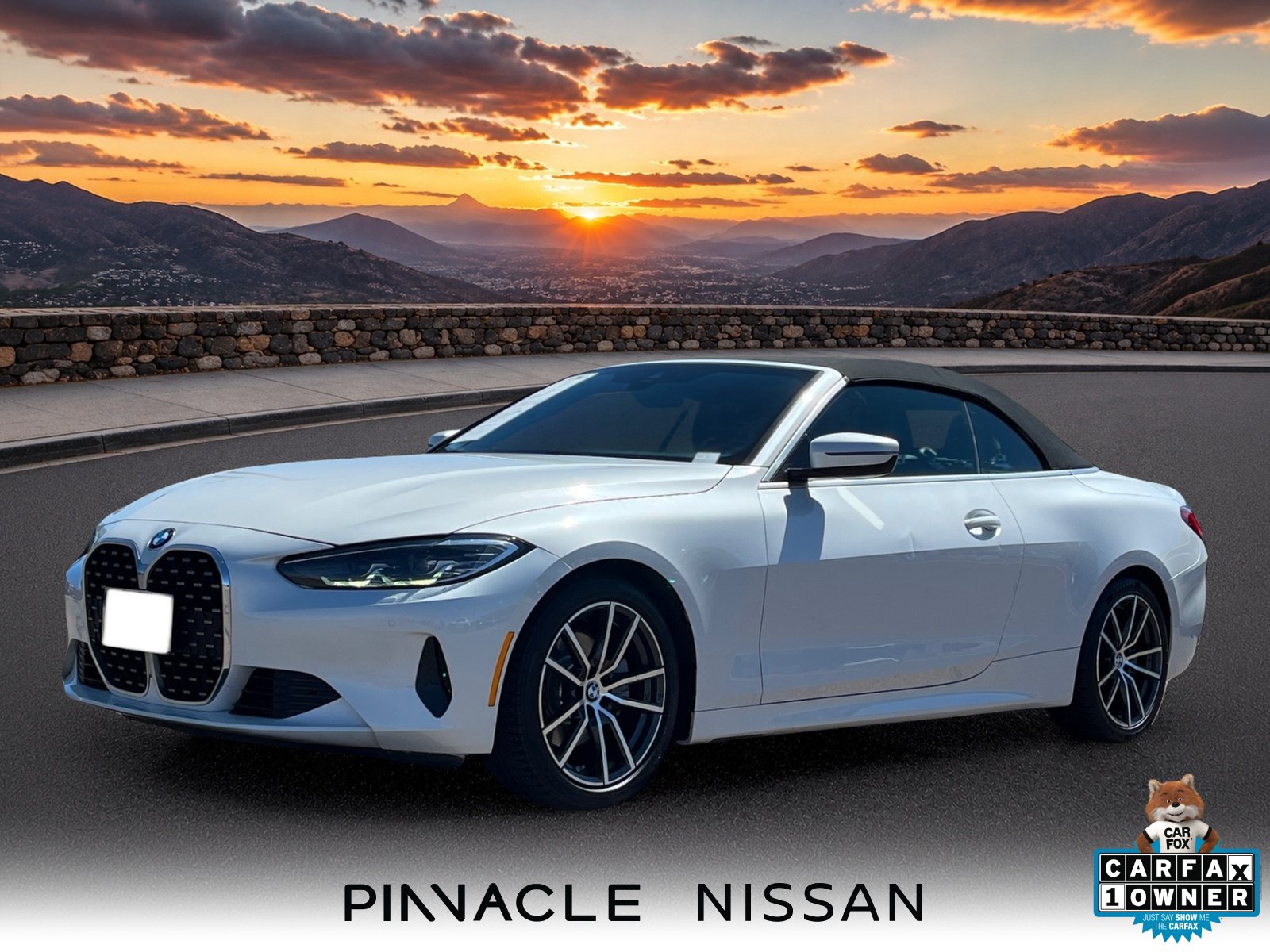 White Metallic 2024 BMW 4 Series Convertible Rear-Wheel Drive 8-Speed Automatic