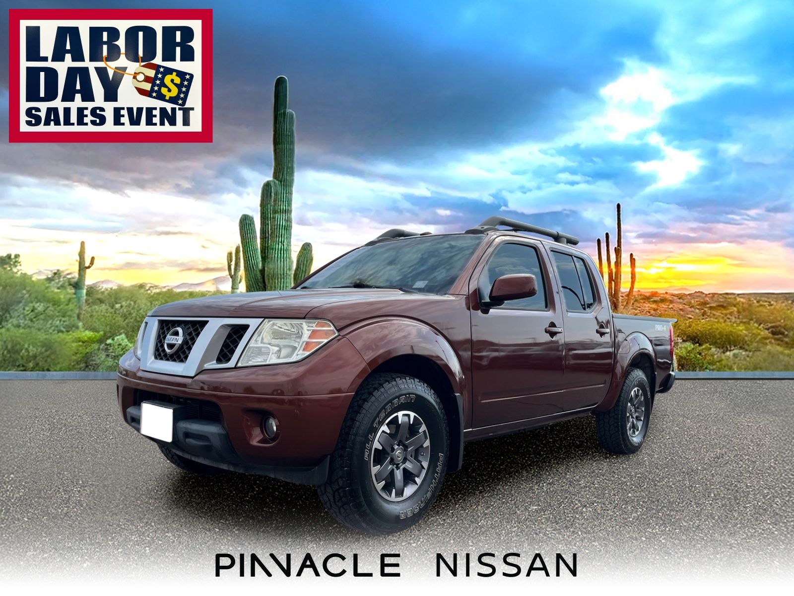 Red (Forged Copper) 2016 Nissan Frontier Pickup Truck Four-Wheel Drive 5-Speed Automatic Overdrive