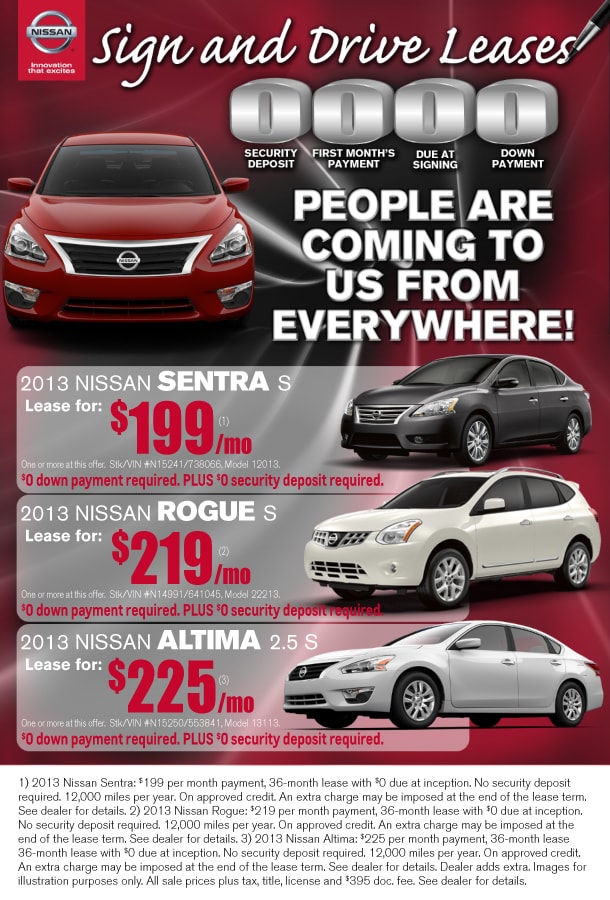 New Nissan Deals at the Sign and Drive Event in Scottsdale