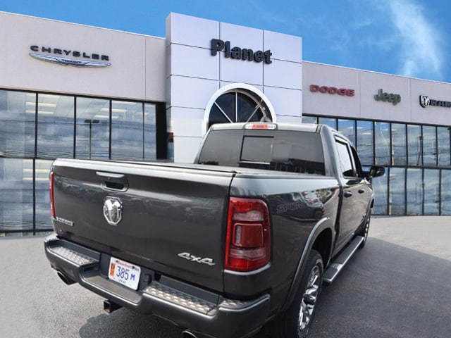 Used 2021 RAM Ram 1500 Pickup Laramie with VIN 1C6SRFJT7MN775325 for sale in Franklin, MA