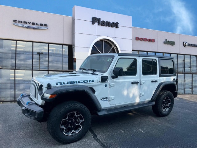 Used 2021 Jeep Wrangler Unlimited Rubicon 4XE with VIN 1C4JJXR64MW703668 for sale in Franklin, MA