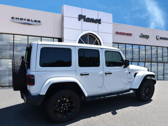 Used 2021 Jeep Wrangler Unlimited Sahara 4XE with VIN 1C4JJXP69MW804806 for sale in Franklin, MA