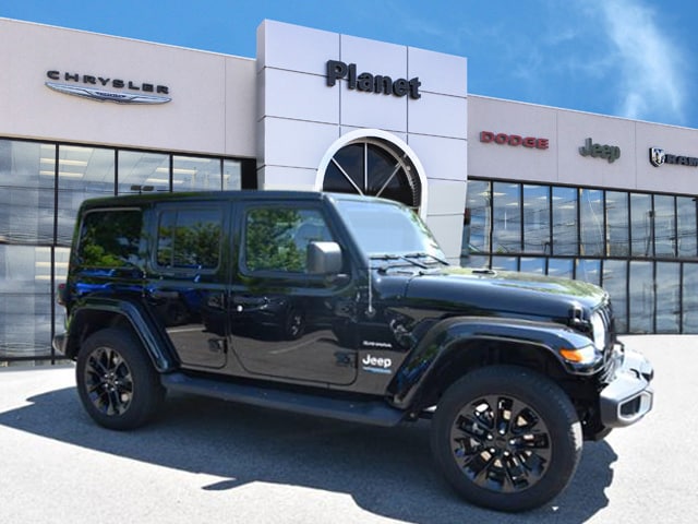 Used 2021 Jeep Wrangler Unlimited Sahara 4XE with VIN 1C4JJXP69MW808449 for sale in Franklin, MA